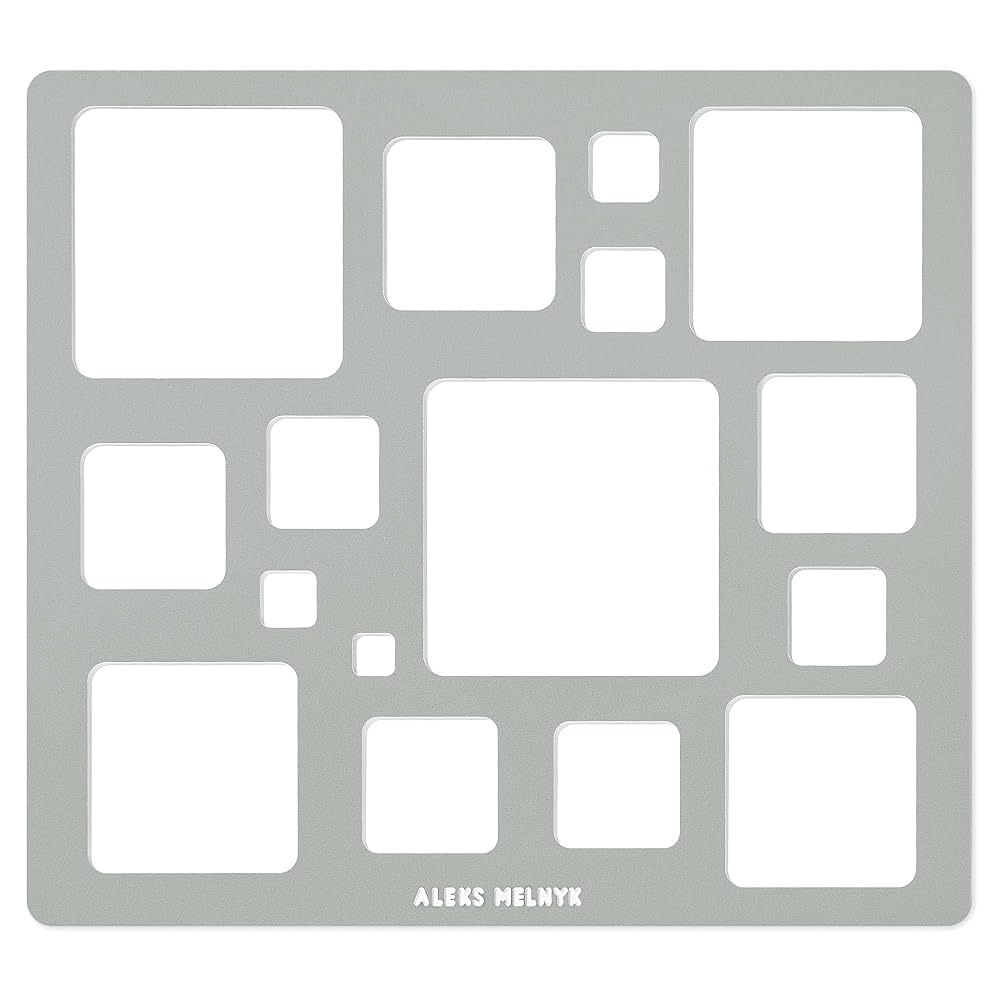 Aleks Melnyk 29 メタル ステンシル、ジャーナル、描画テンプレート、スクラップブッ、ステンシル、描画ツール、テンプレート、ステンシル、ルー z2zed1b Amazon.com : Aleks Melnyk No.204 Metal Ellipse Template